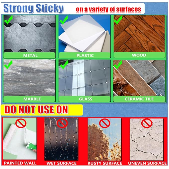 270 Pcs Sticky Tack Poster Stickers, Double Sided Sticky Round Clear Stickers - Image 7
