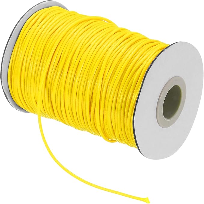 MECCANIXITY Waxed Cord 1.5mm Waxed Thread 87 Yard Wax String Leather Cord by MECCANIXITY