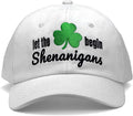 St Patricks Day hat Green Baseball Cap Shamrock Embroidered for man Women Funny