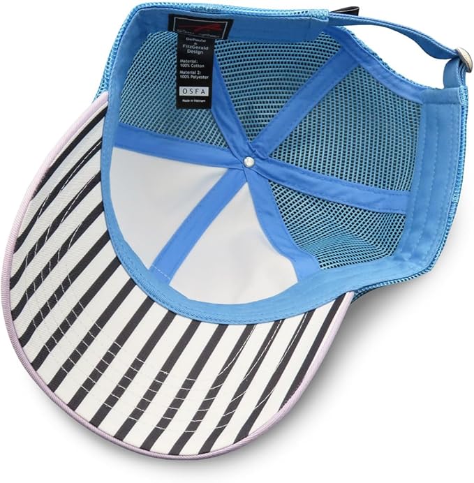 Baseball Cap for Women in Cute Dad Hat Design with Mesh to Stay Cool at The Beach in Summer
