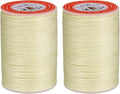 uxcell Round Leather Sewing Waxed Thread, 55m / 60 Yards Polyester Wax String by uxcell