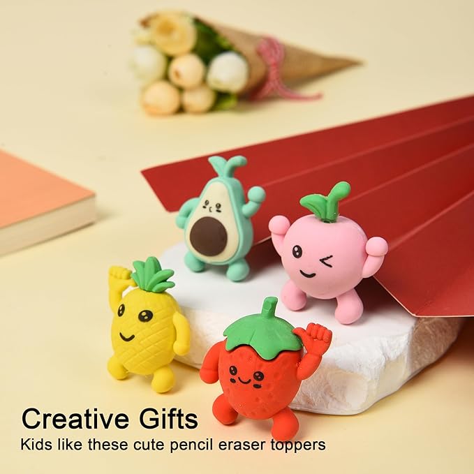 HILAZA 16Pcs Pencil Top Erasers - Image 7