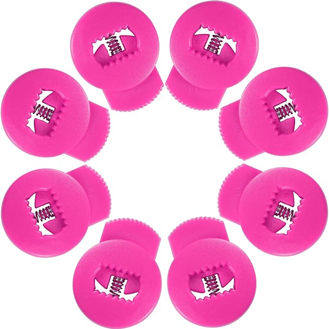 Glove Locks, 8-Pack Baseball/Softball Glove Lace Locks – Vibrant Colors, No Retie Knots, Spring-Lock Tech, Durable Design.