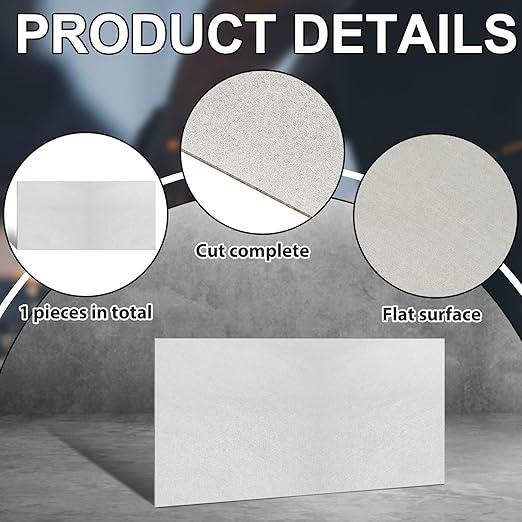 Zonon 1 Pcs 20 Gauge Steel Sheet Metal Cold Roll Steel Sheet 12" x 6" x 0.032" - Image 3