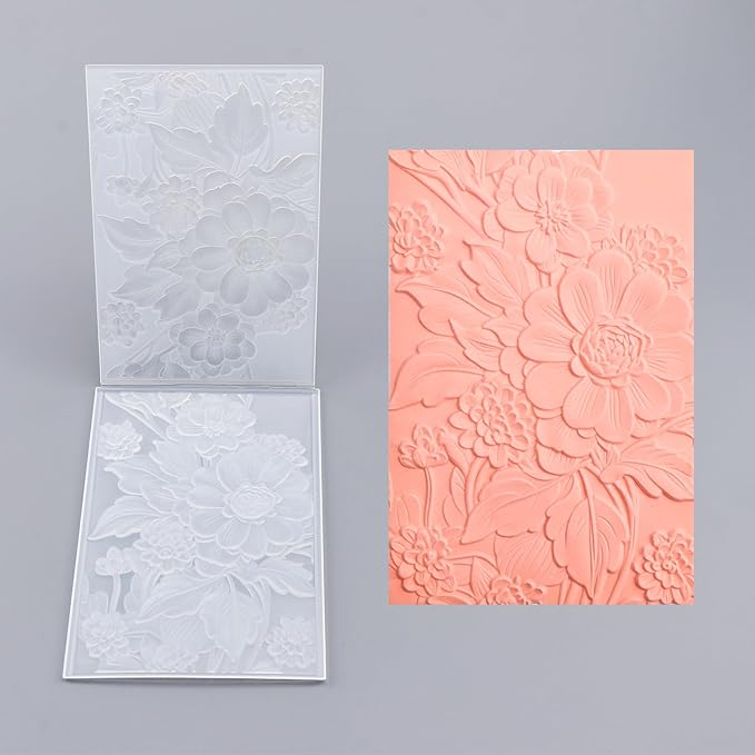 BAOFALI 3D Embossing Folder for Card Making Texture Fades Blossom Bloom Floral - Image 7