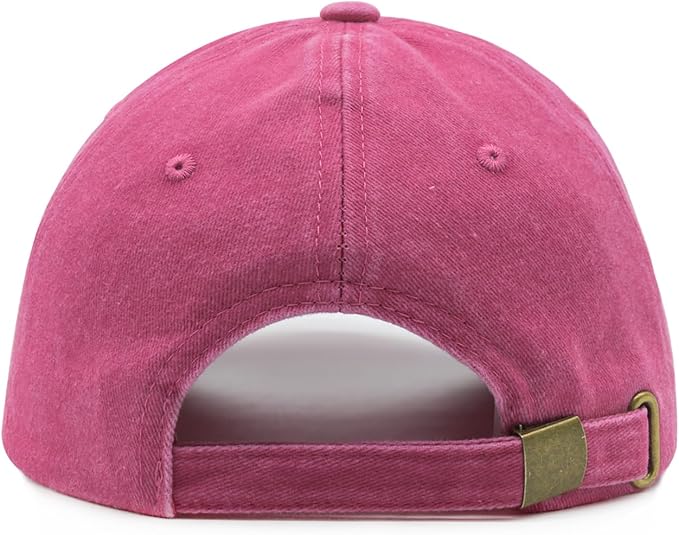 Waldeal Women's Embroidered Dog Mom Hat Adjustable Denim Baseball Cap
