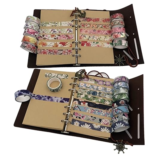 Floral Washi Tape Set 20 Rolls 15mm Wide Flower Decorative Paper Tapes - Image 5
