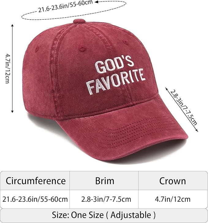 Faith Christian Patriotic Embroidered Baseball Cap, Vintage Cotton Dad Hat for Men Women, Birthday