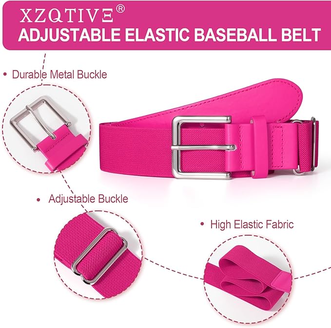 XZQTIVE Baseball Softball Socks and Baseball Softball Belt Combo Set Knee-High Soccer Socks for Kids Youth Adult