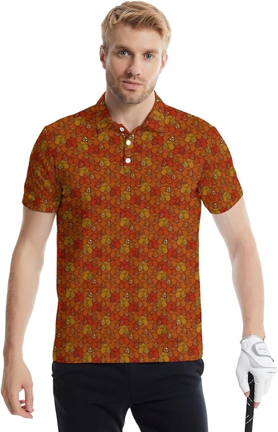 Mens Golf Shirts Golf Polo Shirts for Men Short Sleeve Polo Shirts Golf Gifts