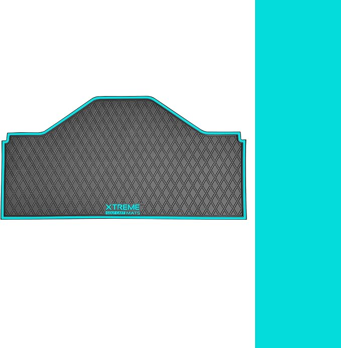 Xtreme MATS Evolution D5 Golf Cart Floor Mat Set - Rubber Double Diamond Design - Fits DMAX, D5, 2+2, 4F, 6F, Including Evolution Maverick and Ranger Trims