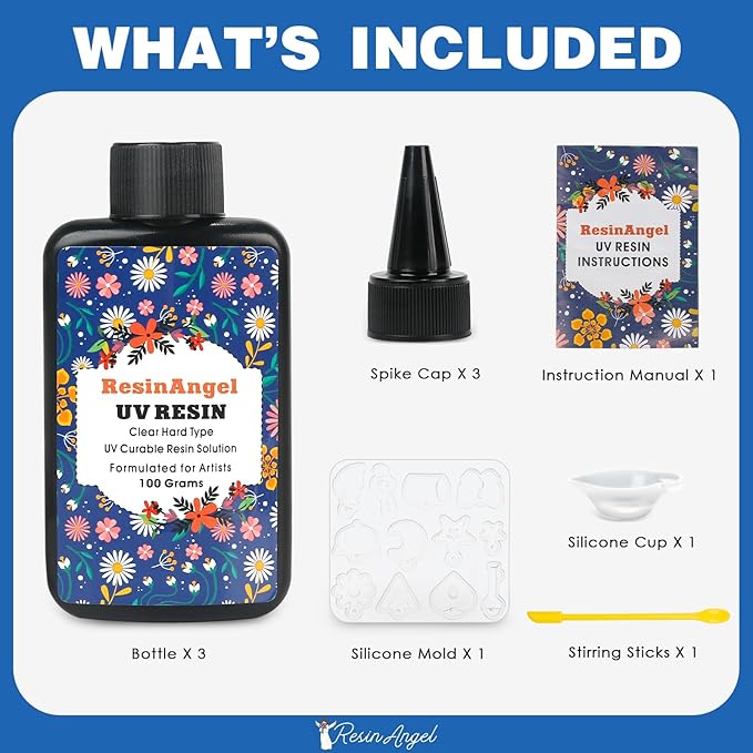 300g UV Resin kit, Crystal Clear Hard, Premixed UV Epoxica Resina Fast Curing - Image 6