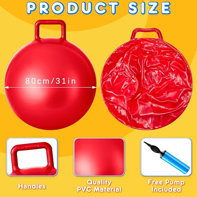 Lewtemi 3 Pcs 31 Inch Bouncing Ball - Image 2