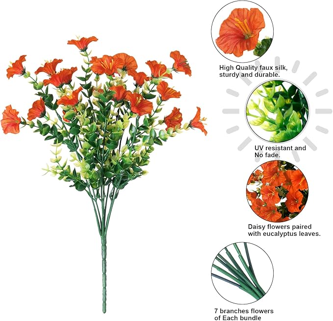 Fake Fall Flowers Artificial Flowers Plants - Image 7