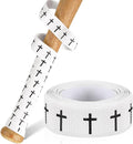 Pushglossy Christian Baseball Bat Grip Tapes 1.5mm Faith Cross Bat Grip Tape, Precut Full Adhesive Baseball Wrist Tape Scripture Design Non-Slip Religious Baseballs Grips Tapes