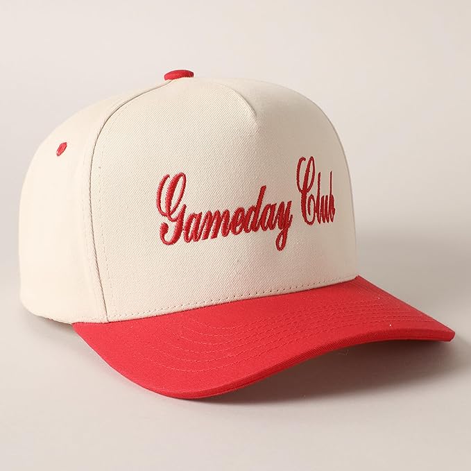 MIRMARU Two-Tone Vintage Canvas Trucker Hats for Men & Women, Adjustable Size Baseball Caps with Trendy Embroidered Design