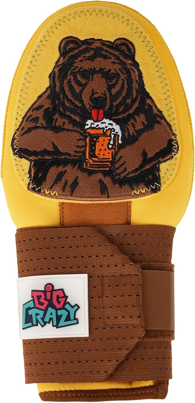 Big Crazy Baseball Sliding Mitt Youth and Adult, Drippy Drip Accessory, Flexible Breathable Durable, Funny Design Beer Bear Ice Cream Cow