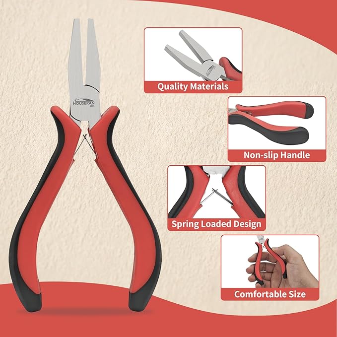 Flat Nose Pliers 5" - Image 3