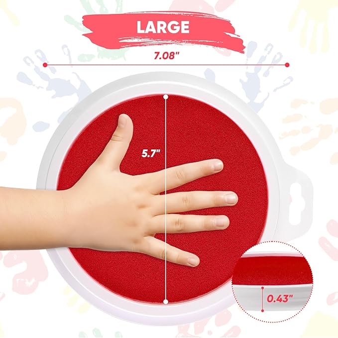 Lorzon 8 Colors Washable Stamp Pads - Image 6