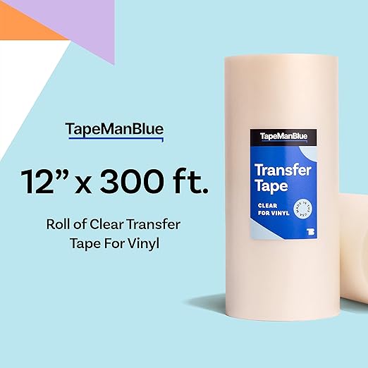 12" x 300' Roll of Clear Transfer Tape - Image 2