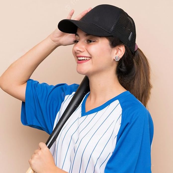 Baseball Earrings for Women Baseball Mom Accessories Essentials Game Day Fan Gifts Lightweight Sports Stud Earrings Jewelry Game Day Shirts Women