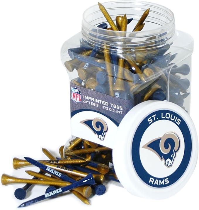 Team Golf NFL Green Bay Packers Jar Of 175 Golf Tees 2-3/4" Golf Tees, 175 Pack, Regulation Size, Multi Team Colors