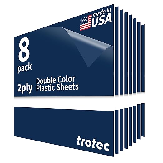 Trotec TroLase | 12"x12"x1/16", Guillotine | Made in USA by TrotecEngravingSupplies