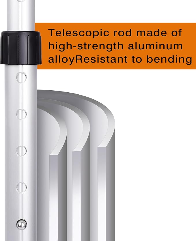 Golf Travel Support Pole,Aluminium Golf Support Rod,Golf Travel Bag Support System to Protect Clubs from Impacts