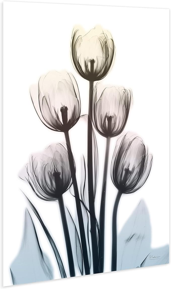 Empire Art Direct 48"x32" Frameless Tempered Glass Wall Art, Springing Tulips - Image 6