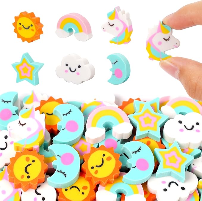 Wolpoark Christmas Unicorn Erasers by Wolpark