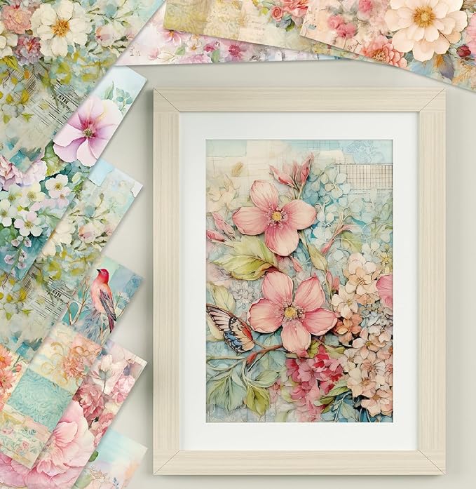 YASMEN 24 Sheets Scrapbook Paper Pads, 6X6 Single-Sided Cardstock Paper - Image 7