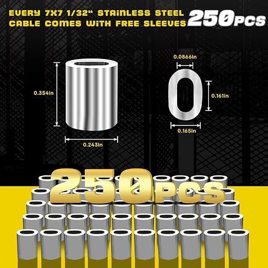 316 Stainless Steel Cable, 1000FT 1/32IN Wire Rope 7 * 7 Strand - Image 4