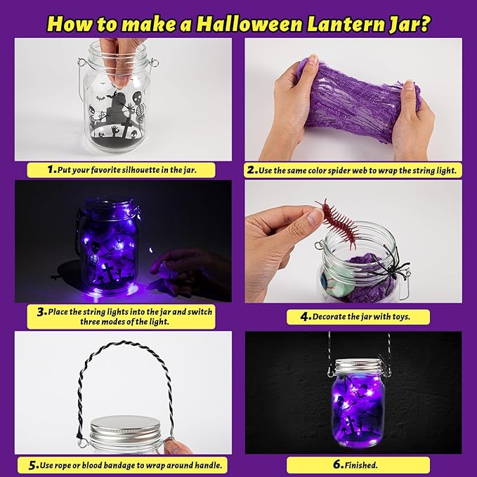 Halloween Craft Kit for Kids, Halloween Art & Craft Party Supplies for Classroom - Image 3