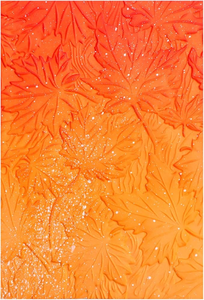 BAOFALI 3D Autumn Theme Plastic Embossing Folders Maple Leaf by BAOFALI