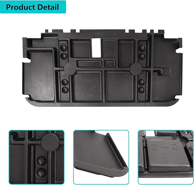 10L0L Golf Cart Under Seat Storage Tray for EZGO RXV TXT Club Car DS Precedent Electric Vehicle with Original Trojan Battery Underseat Organizer Container Holder Plate