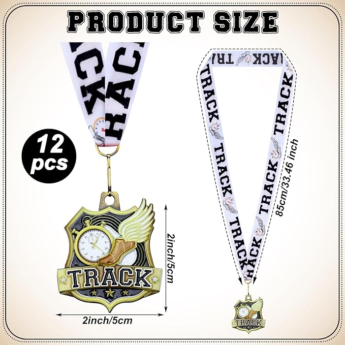 Ecation Medals with Neck Ribbons Soccer Awards Medals Baseball Team Awards Softball T-Ball Flag Football Trophy for Kids Sports Competitions Celebration Gift