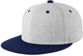 CHOK.LIDS Flat Bill Visor Classic Snapback Hat Blank Adjustable Brim High Top End Trendy Color Style Plain Tone Baseball Cap