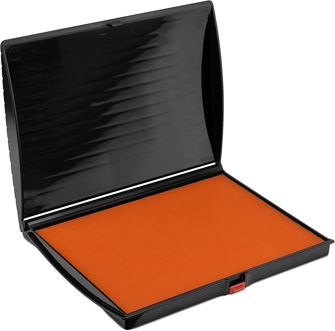 Large Premium Orange Ink Stamp Pad by Rubber+Stamp+Creation