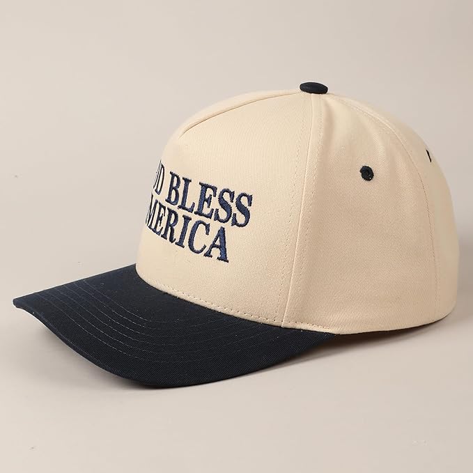 MIRMARU Two-Tone Vintage Canvas Trucker Hats for Men & Women, Adjustable Size Baseball Caps with Trendy Embroidered Design