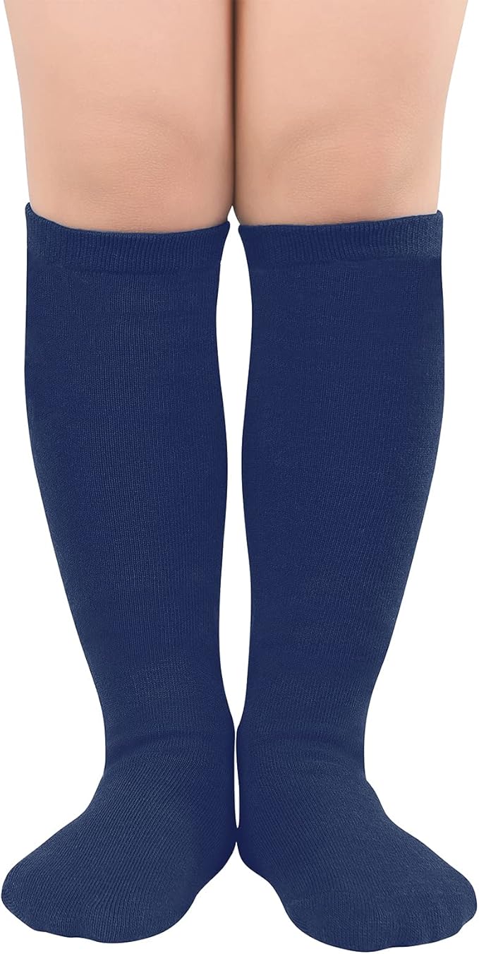 American Trends Kids Toddler Soccer Socks Youth Baseball Softball Football Socks Knee High Accessories for Girls