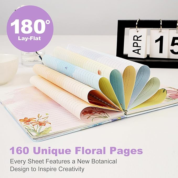 SIIXU Unique Floral Spiral Notebook - Image 3