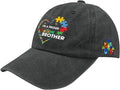 I'm a Pround Autism Uncle Baseball Cap for Mens Fashion Washed Distressed Baseball Caps