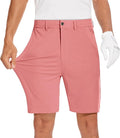 JWM Mens 7"/9" Stretch Golf Shorts - Lightweight Hybrid Casual Dress Work Flat Front Shorts with 5 Pockets Quick Dry UPF50