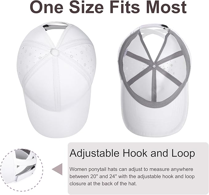ZTL Women's High Ponytail Baseball Cap Performance Running Hat Quick Dry Mesh Sports Cap Unstructured Dad Trucker Hats