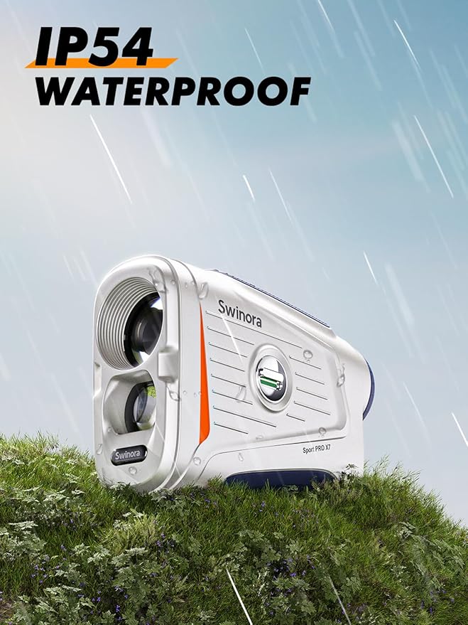 Magnetic Golf Rangefinder with Slope – 7X Magnification, 1300Y Range Finder Golf for All Levels, Fast Flag Lock Vibration, Rechargeable, Waterproof Golf Accessories for Men and Women