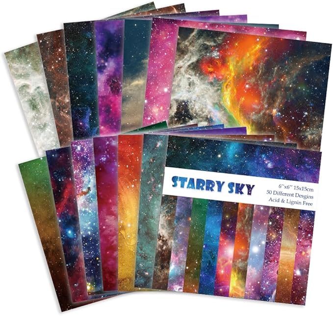 Origami Paper Kit 50 Sheets 70GSM 6 Inch Square Double Sided Color 50 Vivid - Image 3