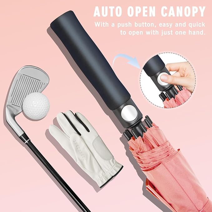 ZOMAKE Golf Umbrella Windproof, Extra Large Oversized Heavy Duty Double Canopy for Rain, Sports Games & Push Cart(51/54/62/68/72Inch)
