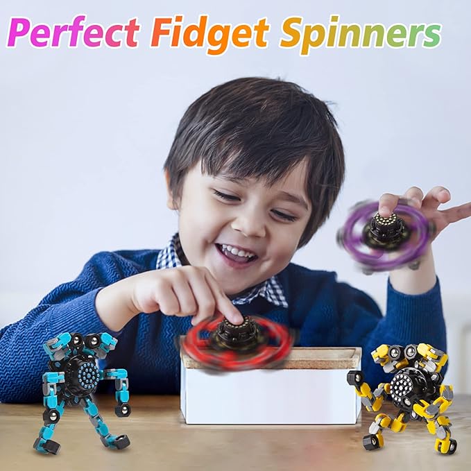 Transformable Fidget Spinners 3 Pcs - Image 2
