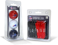 Team Golf NFL Kansas City Chiefs 3 Golf Balls and 50 Golf Tees Logo Imprinted Golf Balls (3 Count) & 2-3/4" Regulation Golf Tees (50 Count), Multi Colored