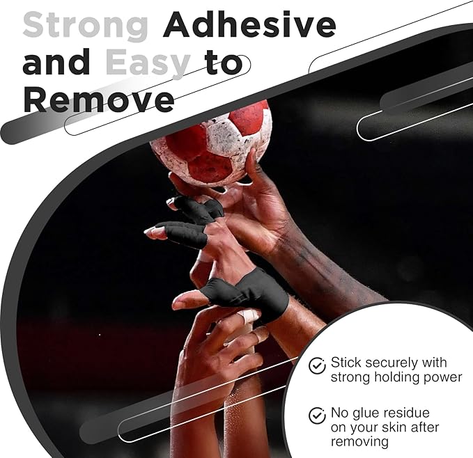OK TAPE Athletic Sports Tape（4 Packs) Black- 32.8ft Per Roll Athletic Tape for Injuries,Strong Stick No Residue Athlete & Sport Trainers First Aid Injury Wrap, Hockey Stick